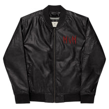 Load image into Gallery viewer, SS Mvm Leather Bomber Jacket