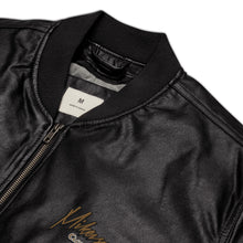 Load image into Gallery viewer, Mvm Leather Bomber Jacket