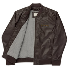 Load image into Gallery viewer, Mvm Leather Bomber Jacket