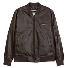 Load image into Gallery viewer, Mvm Leather Bomber Jacket