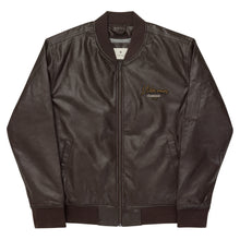 Load image into Gallery viewer, Mvm Leather Bomber Jacket