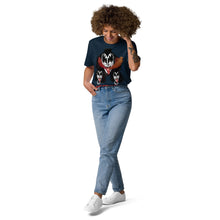 Load image into Gallery viewer, 3 headed Rockstar Unisex organic cotton t-shirt