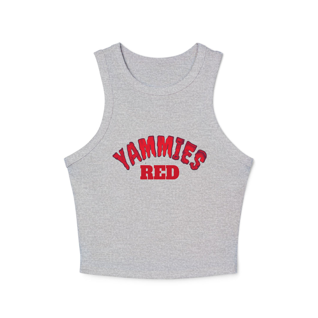 YAMMIES Micro Rib Racer Tank Top