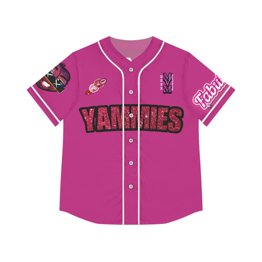 YAMMIES Women's Baseball Jersey (AOP) send your name for custom