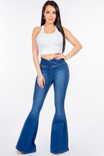 Load image into Gallery viewer, American Bazi High Waist Pull On Flare Jeans
