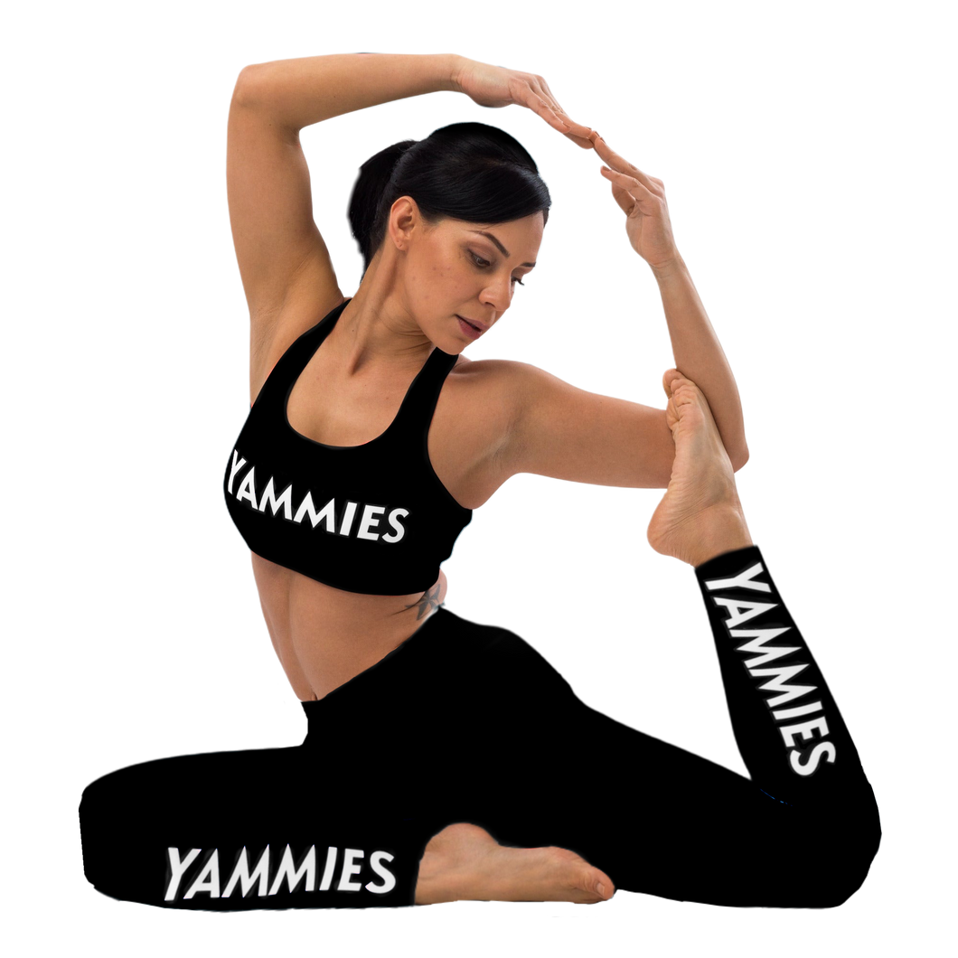 YAMMIES Noir Padded Sports Bra