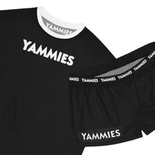 Cargar imagen en el visor de la galería, Women’s Black 'Yammies' Short Pajama Set — Comfortable Lounge Sleepwear
