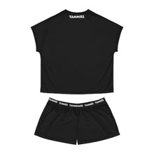 Cargar imagen en el visor de la galería, Women’s Black 'Yammies' Short Pajama Set — Comfortable Lounge Sleepwear
