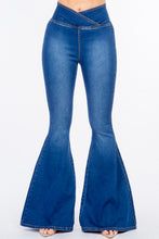 Load image into Gallery viewer, American Bazi High Waist Pull On Flare Jeans
