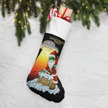 Load image into Gallery viewer, Black light Xmas mvm Christmas stocking
