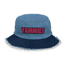 Load image into Gallery viewer, YAMMIES Distressed denim bucket hat

