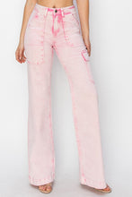 Load image into Gallery viewer, YAMMIES High Rise Cargo Pocket Jeans
