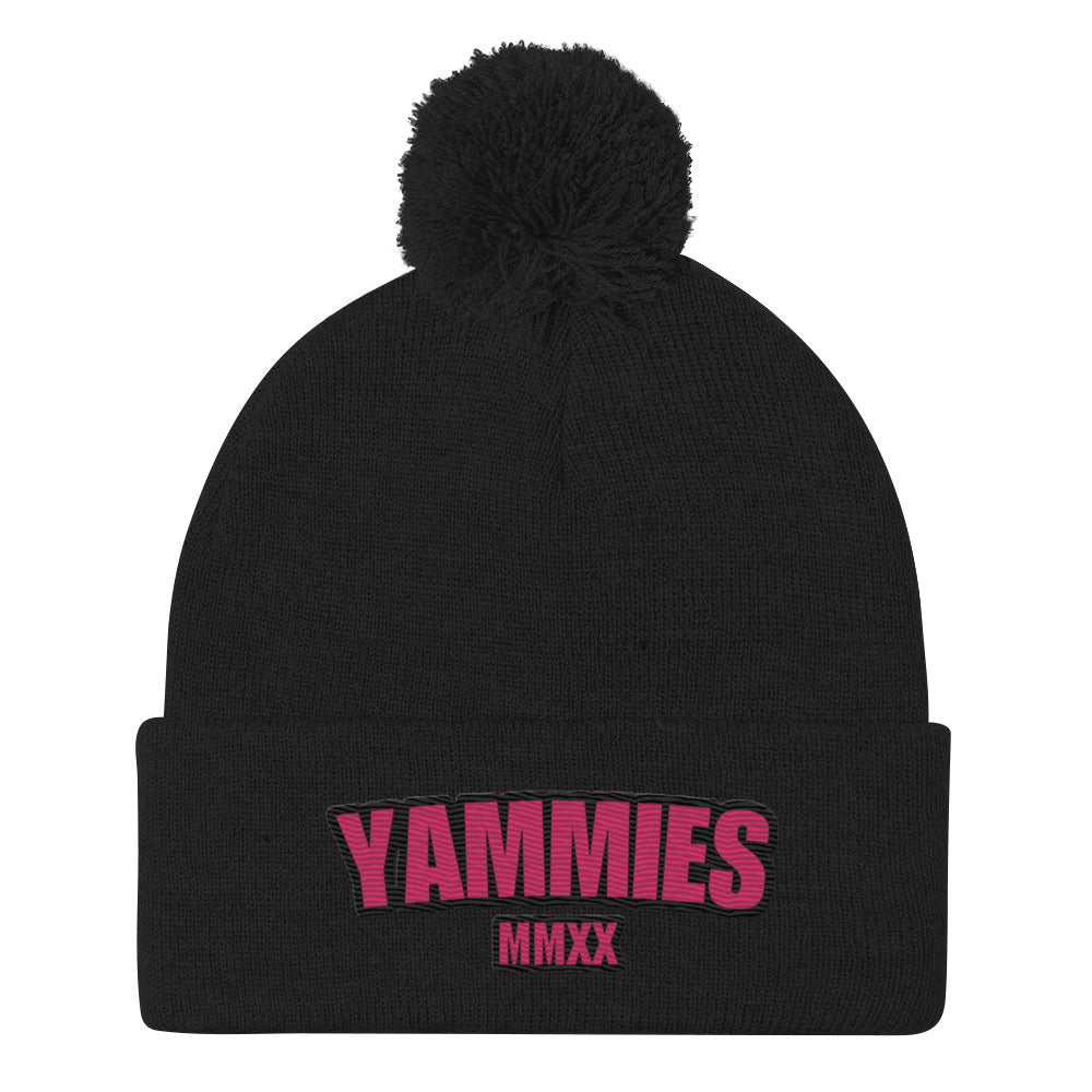 YAMMIES Big logo Pom-Pom Beanie