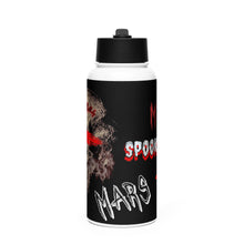 Load image into Gallery viewer, Spooky Hours 2 Stainless steel water bottle with a straw lid
