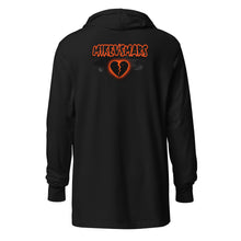 Load image into Gallery viewer, Mikenstein spooky hours Hooded long-sleeve tee
