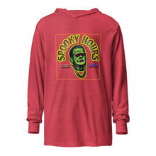 Load image into Gallery viewer, Mikenstein spooky hours Hooded long-sleeve tee
