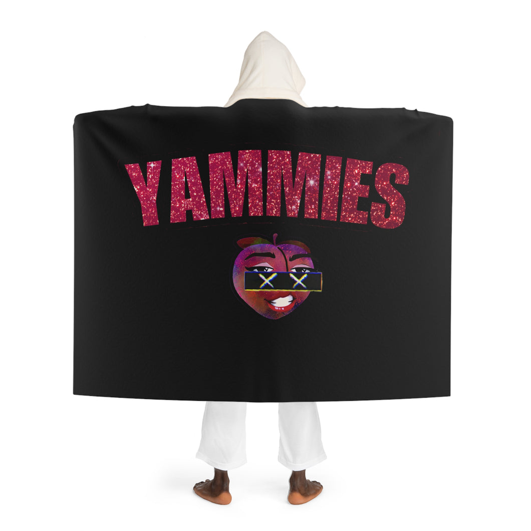 YAMMIES Hooded Sherpa Fleece Blanket