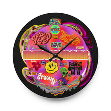 Load image into Gallery viewer, Mars Trippy Time Acrylic Wall Clock
